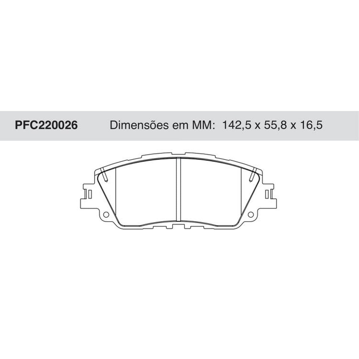 Jogo De Pastilha De Freio Dianteira - Cofap - PFC220026 - (1)
