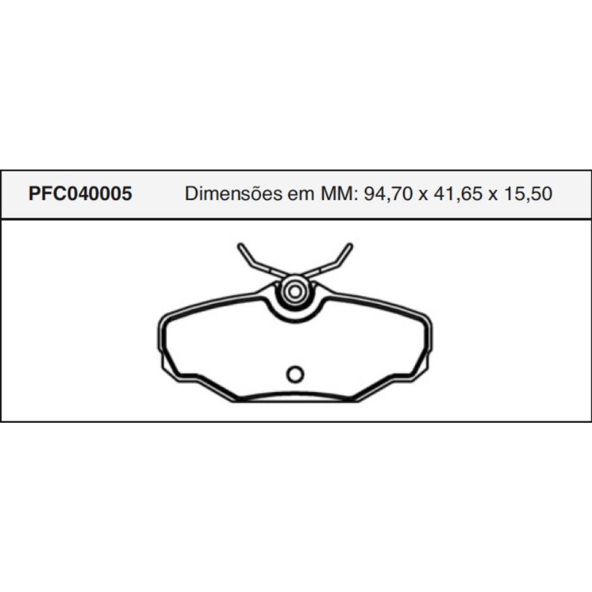 Jogo De Pastilha De Freio Traseira - Cofap - PFC040005 - (1)