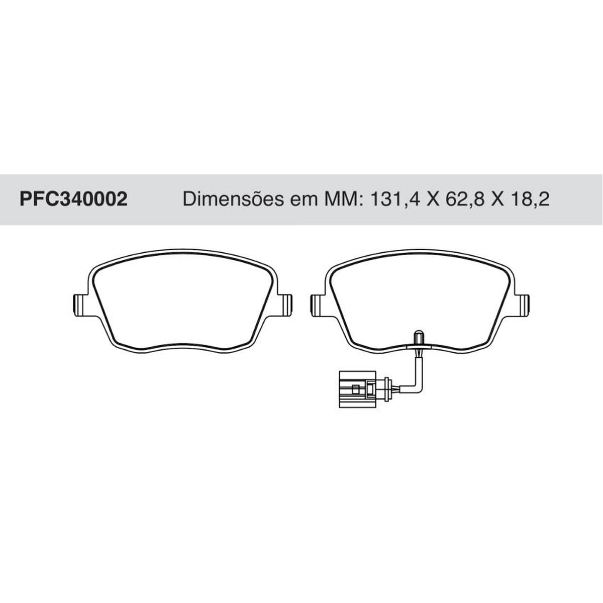 Jogo De Pastilha De Freio Dianteira - Cofap - PFC340002 - (1)