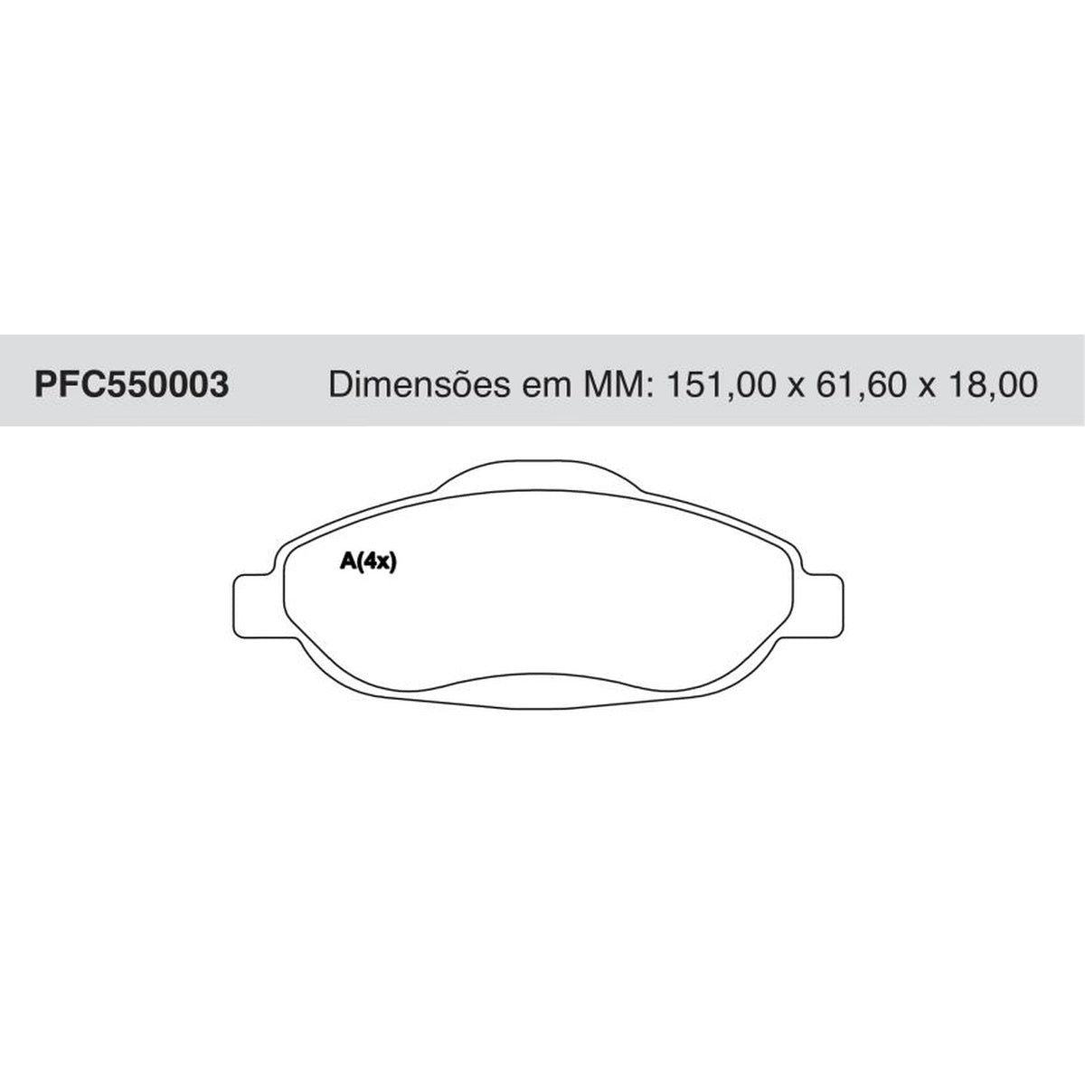 Jogo De Pastilha De Freio Dianteira - Cofap - PFC550003 - (1)