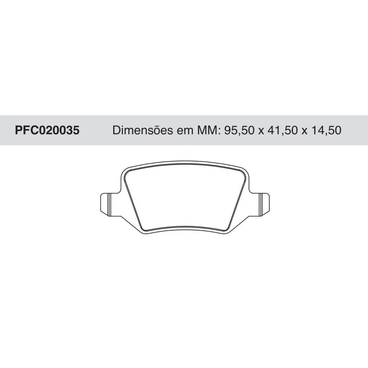 Jogo De Pastilha De Freio Traseira - Cofap - PFC020035 - (1)