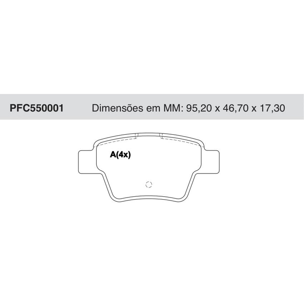 Jogo De Pastilha De Freio Dianteira - Cofap - PFC550001 - (1)