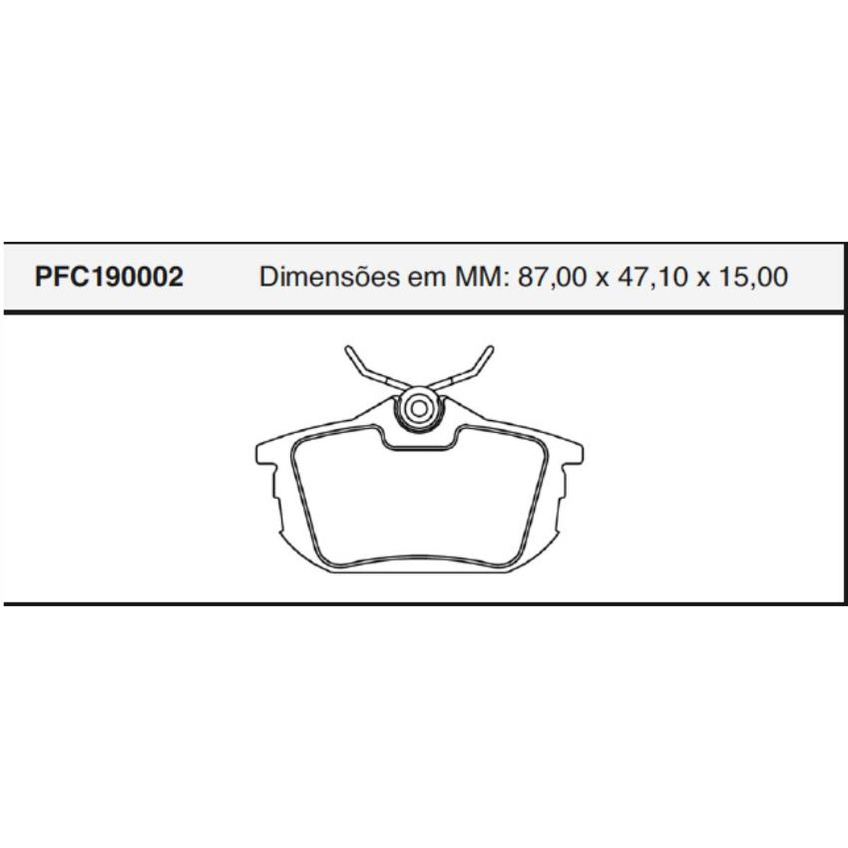 Jogo De Pastilha De Freio Traseira - Cofap - PFC190002 - (1)