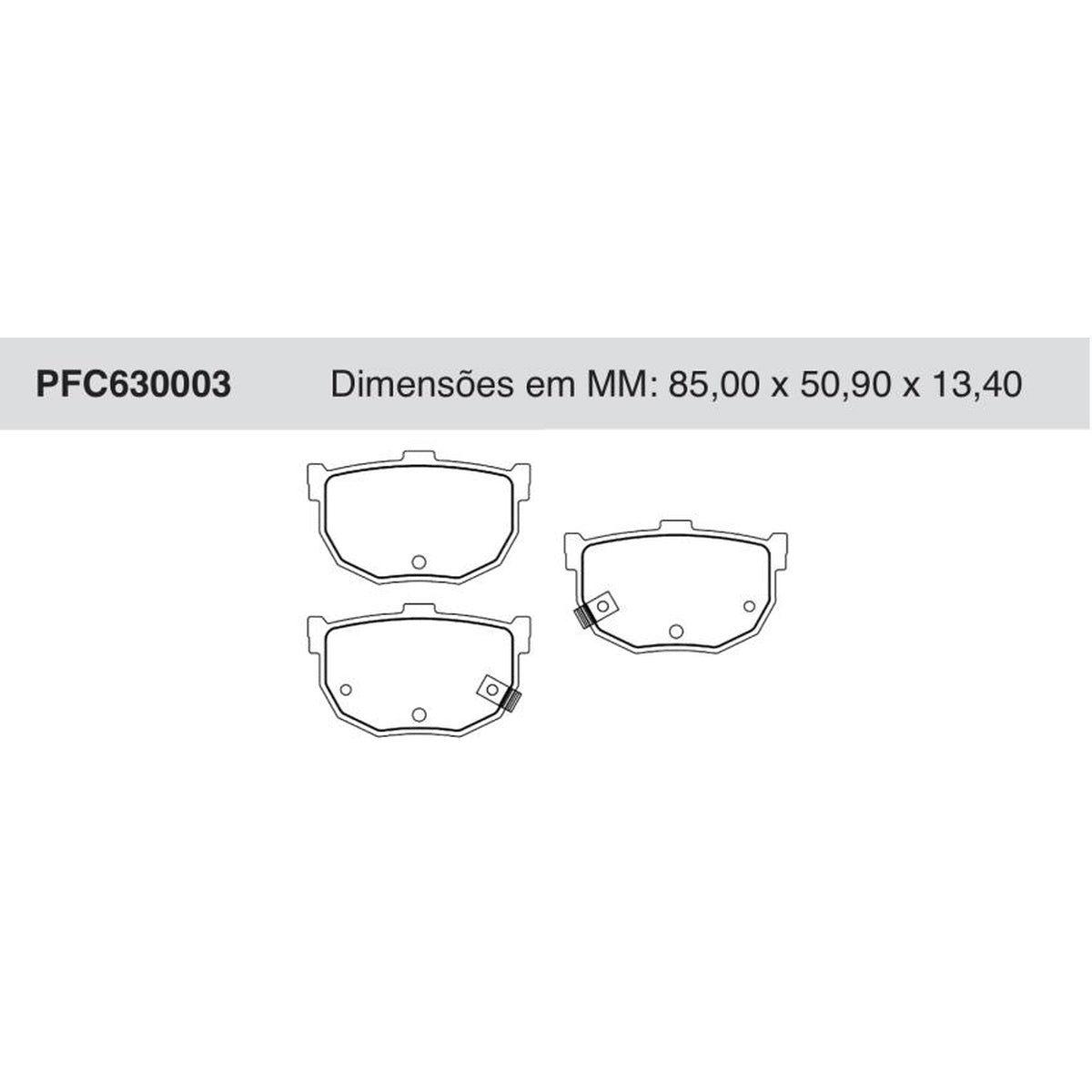 Jogo De Pastilha De Freio Traseira - Cofap - PFC630003 - (1)