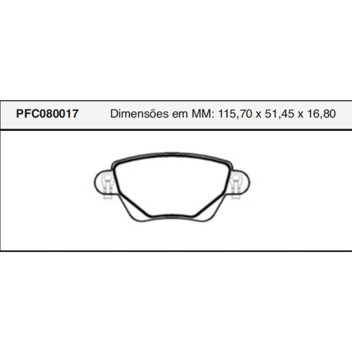 Jogo De Pastilha De Freio Traseira - Cofap - PFC080017 - (1)