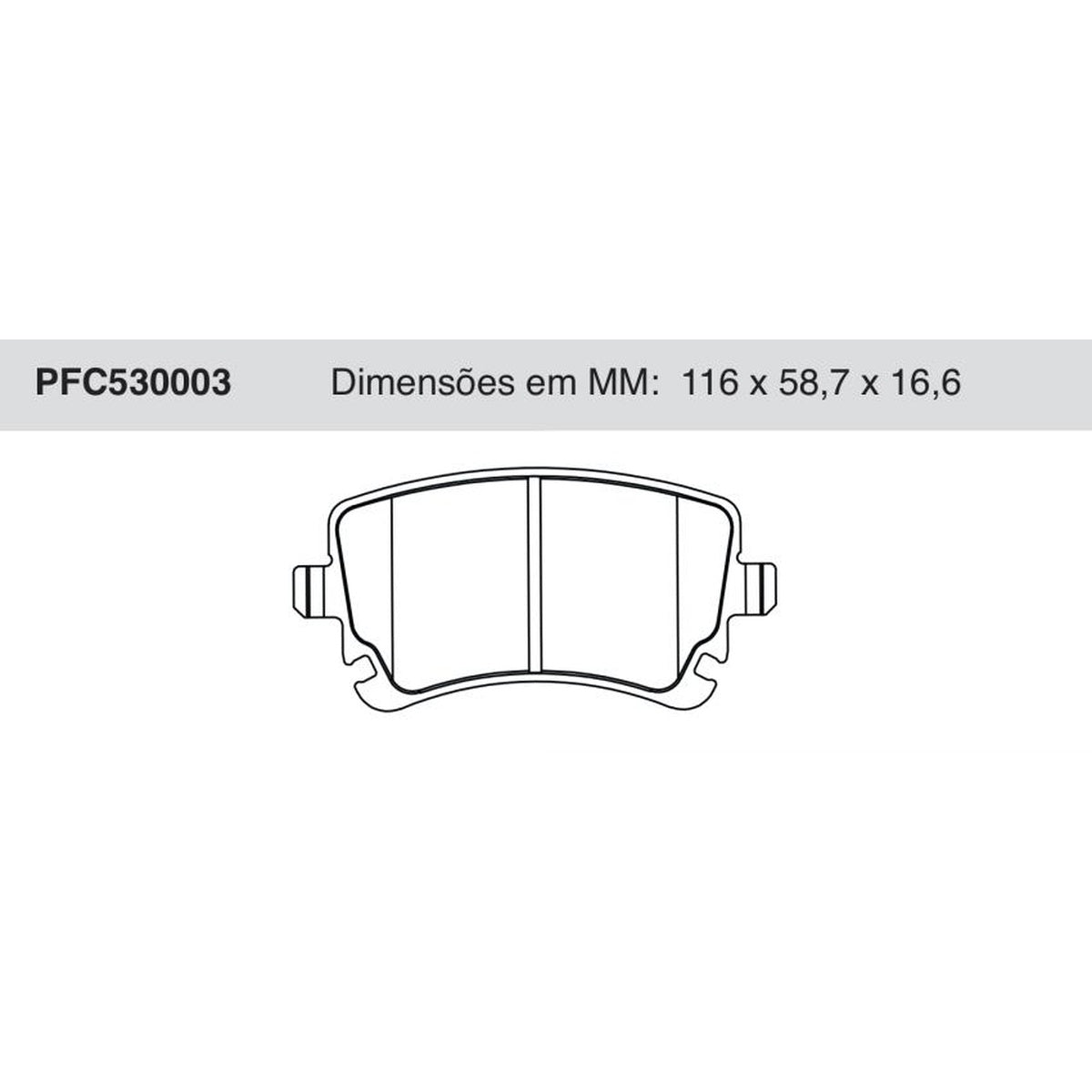 Jogo De Pastilha De Freio Traseira Audi A4 - Cofap - PFC530003 - (1)