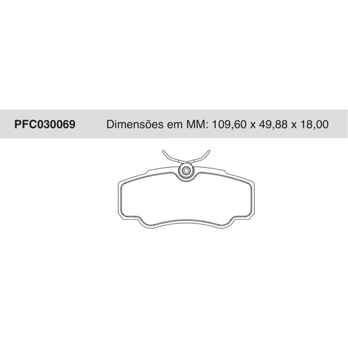 Jogo De Pastilha De Freio Traseira - Cofap - PFC030069 - (1)