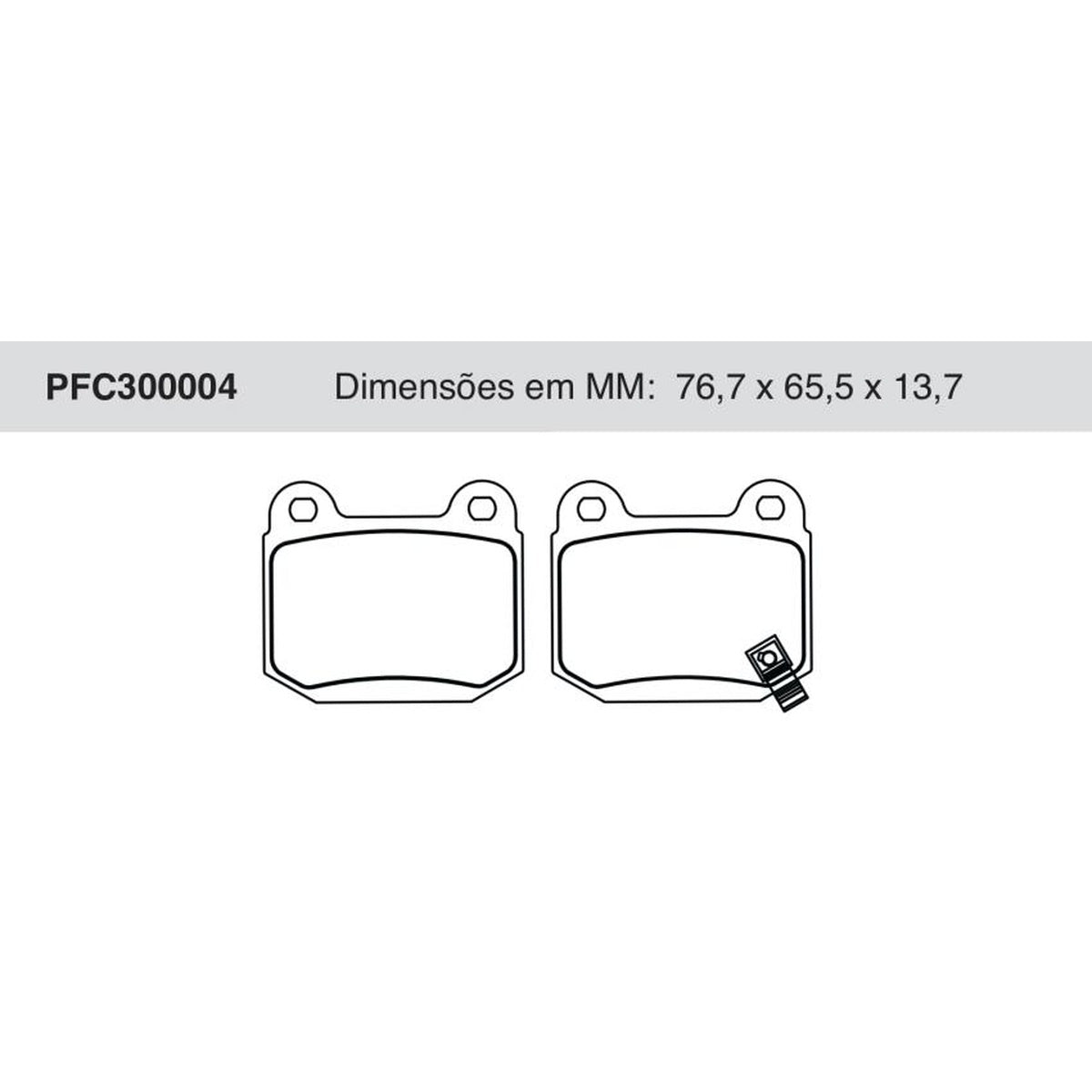 Jogo De Pastilha De Freio Traseira - Cofap - PFC300004 - (1)