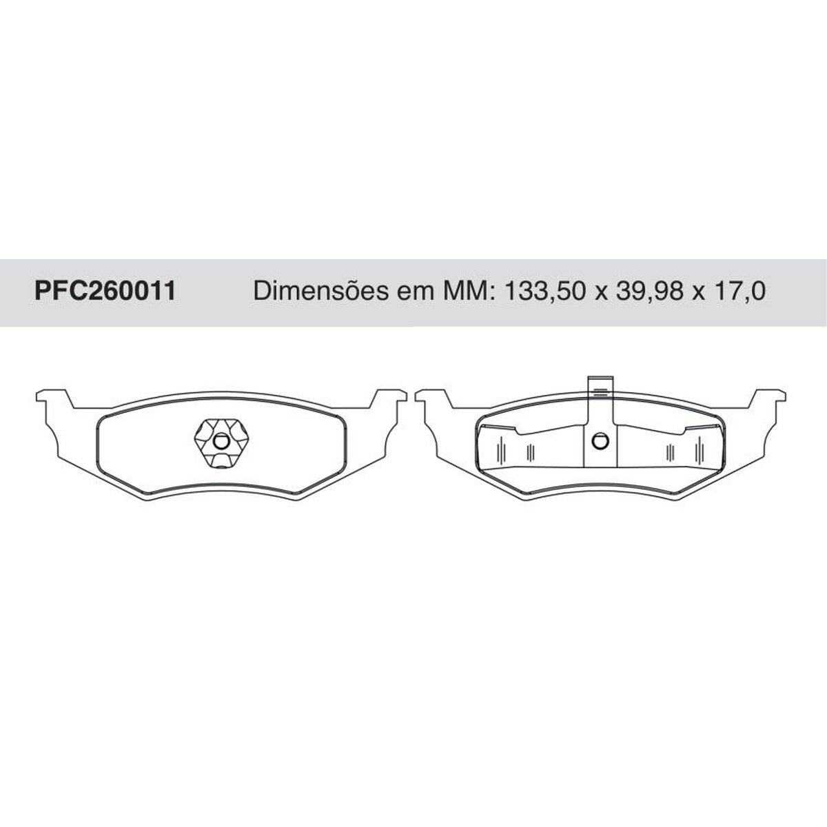 Jogo De Pastilha De Freio Traseira - Cofap - PFC260011 - (1)