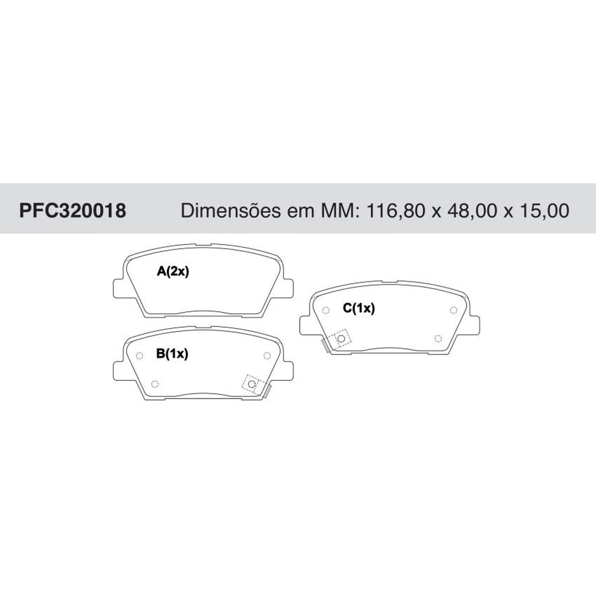 Jogo De Pastilha De Freio Traseira - Cofap - PFC320018 - (1)