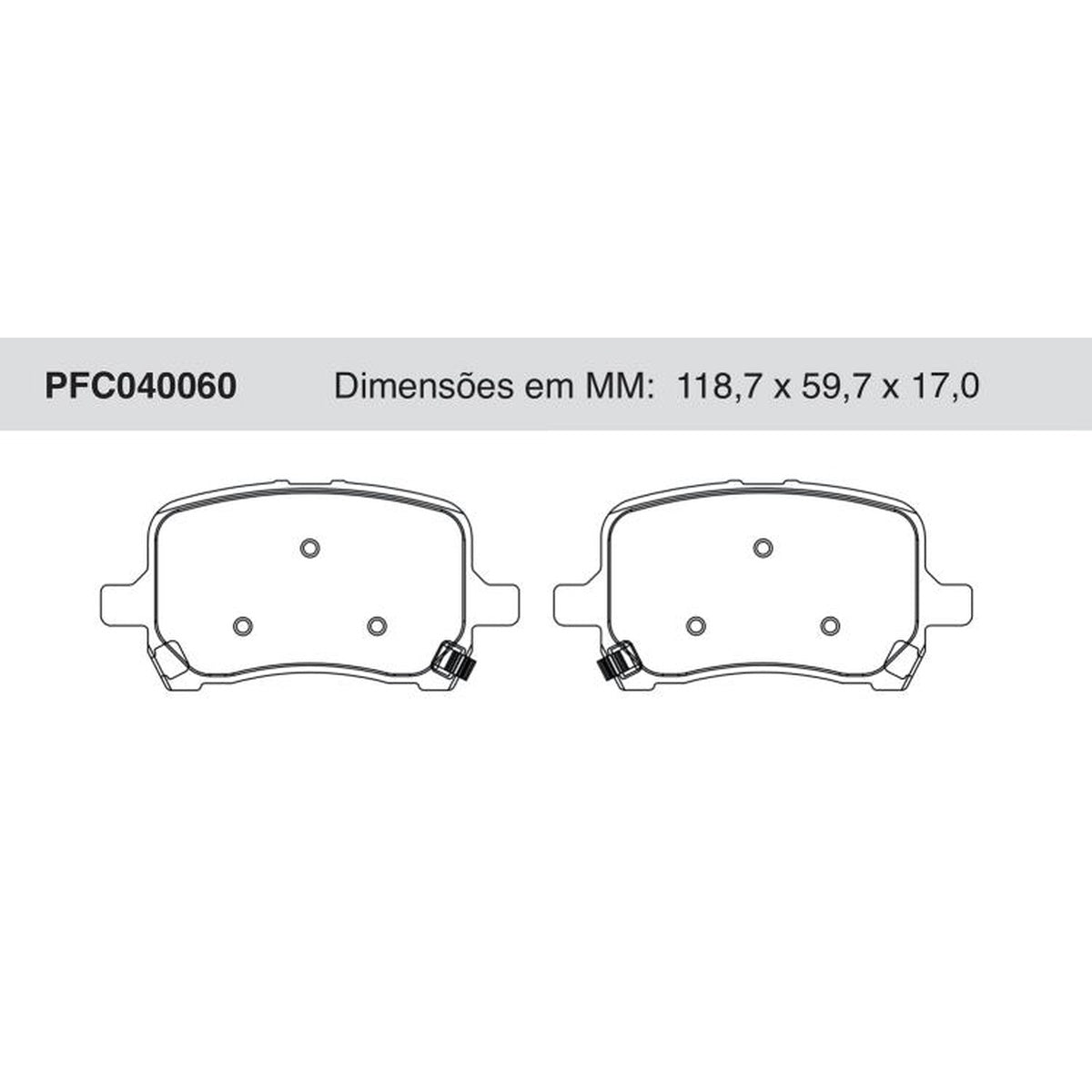 Jogo De Pastilha De Freio Dianteira - Cofap - PFC040060 - (1)