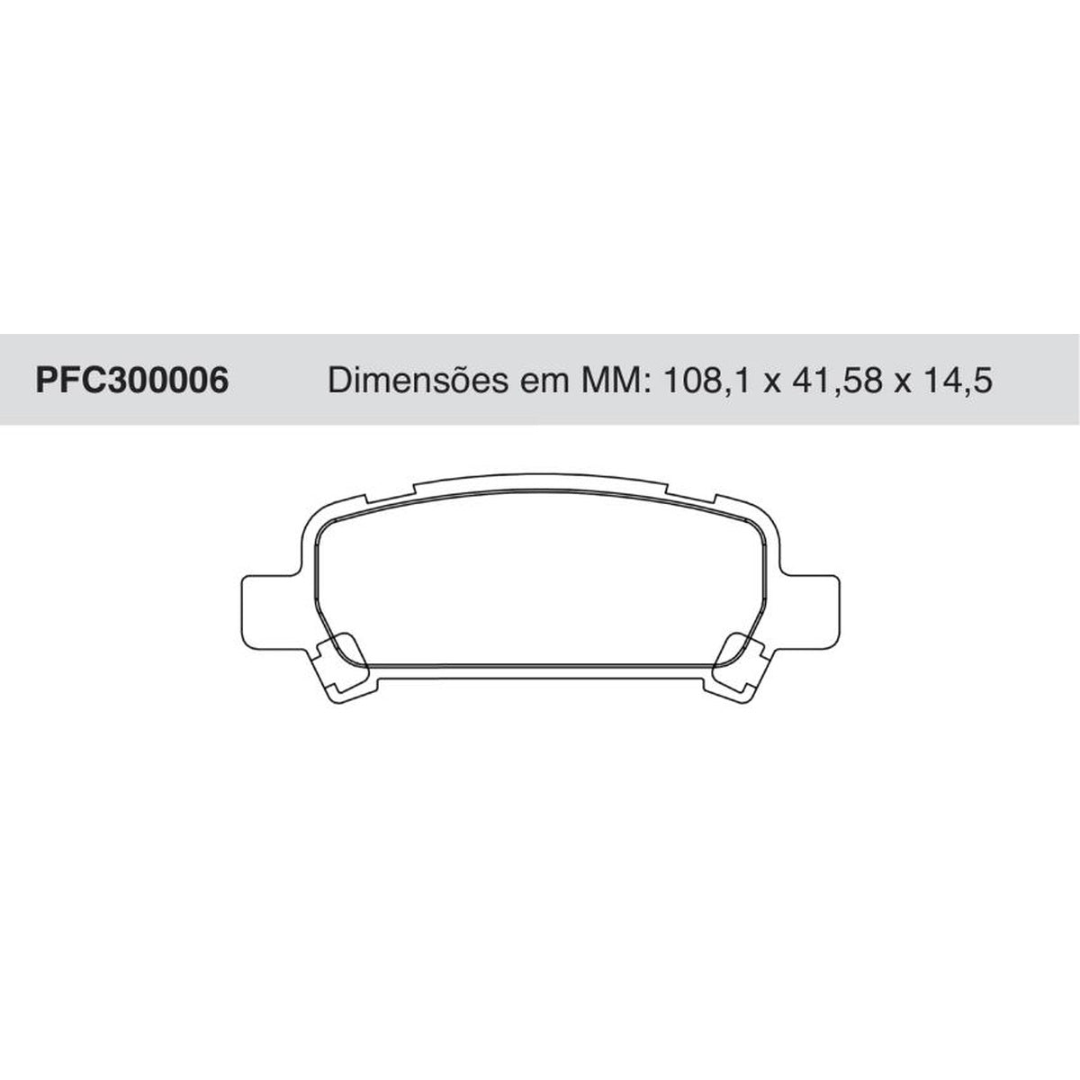 Jogo De Pastilha De Freio Traseira - Cofap - PFC300006 - (1)