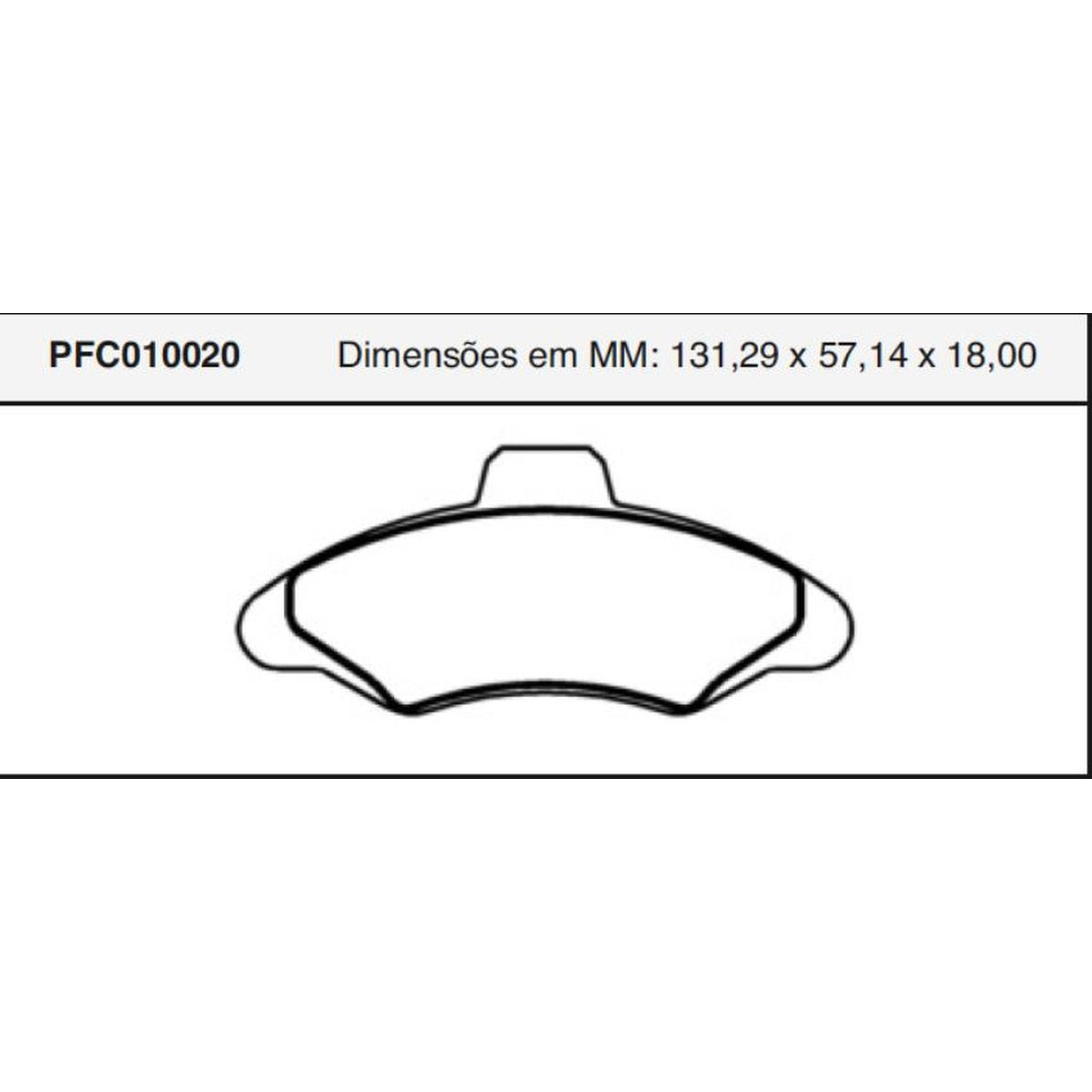 Jogo De Pastilha De Freio Dianteira - Cofap - PFC010020 - (1)