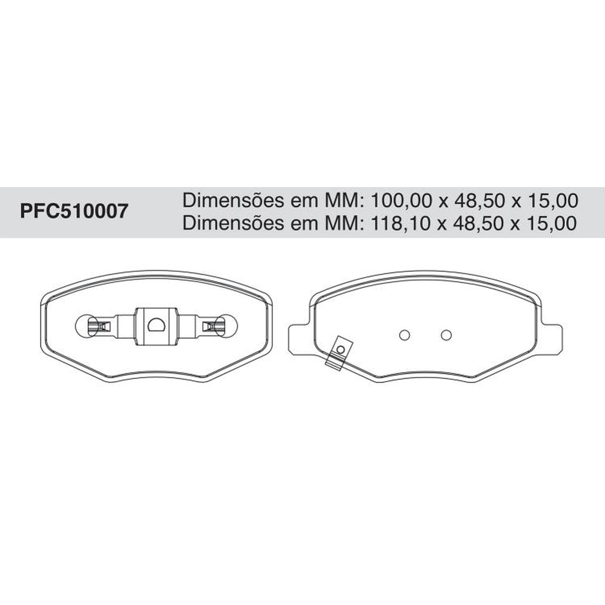 Jogo De Pastilha De Freio Dianteira - Cofap - PFC510007 - (1)