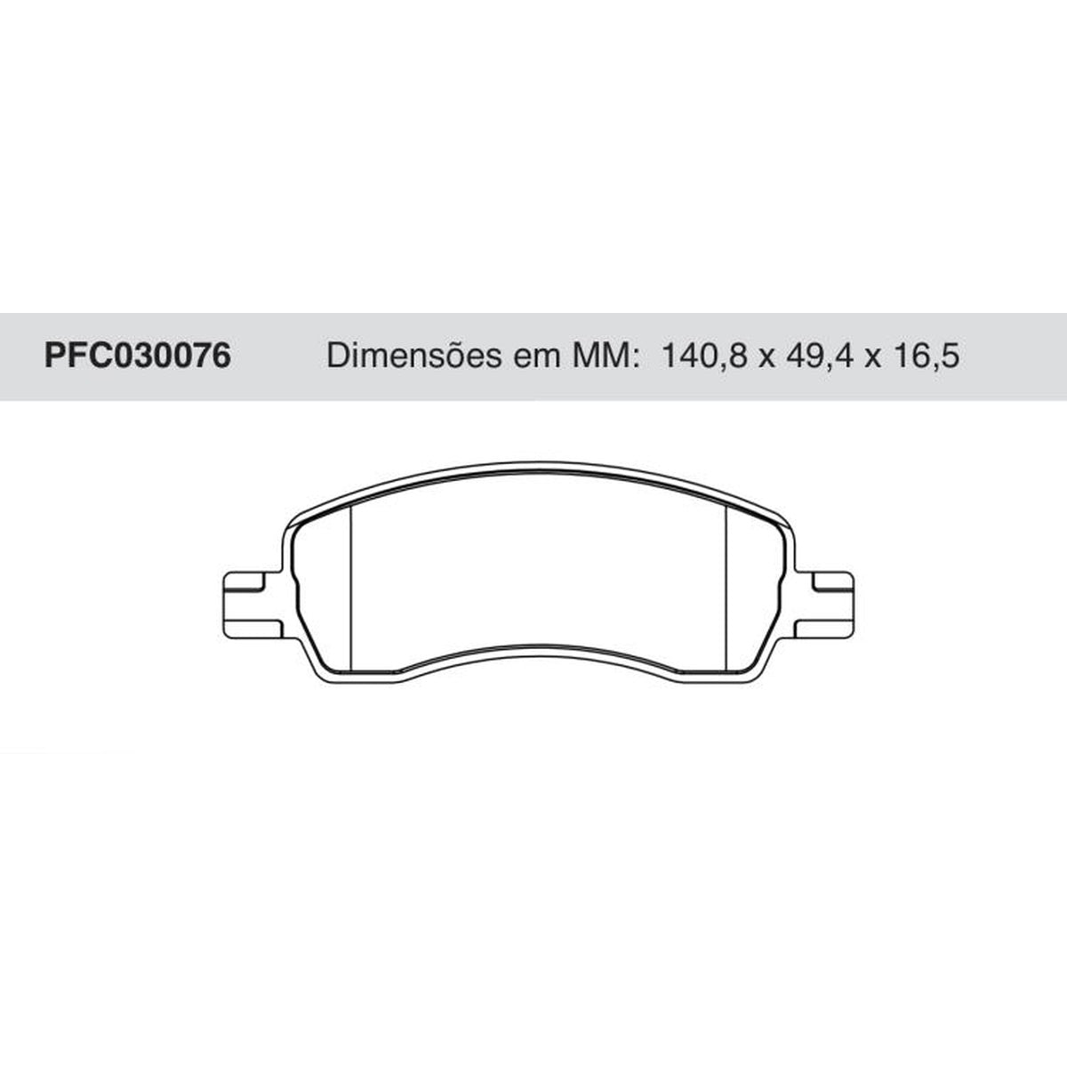 Jogo De Pastilha De Freio Dianteira - Cofap - PFC030076 - (1)