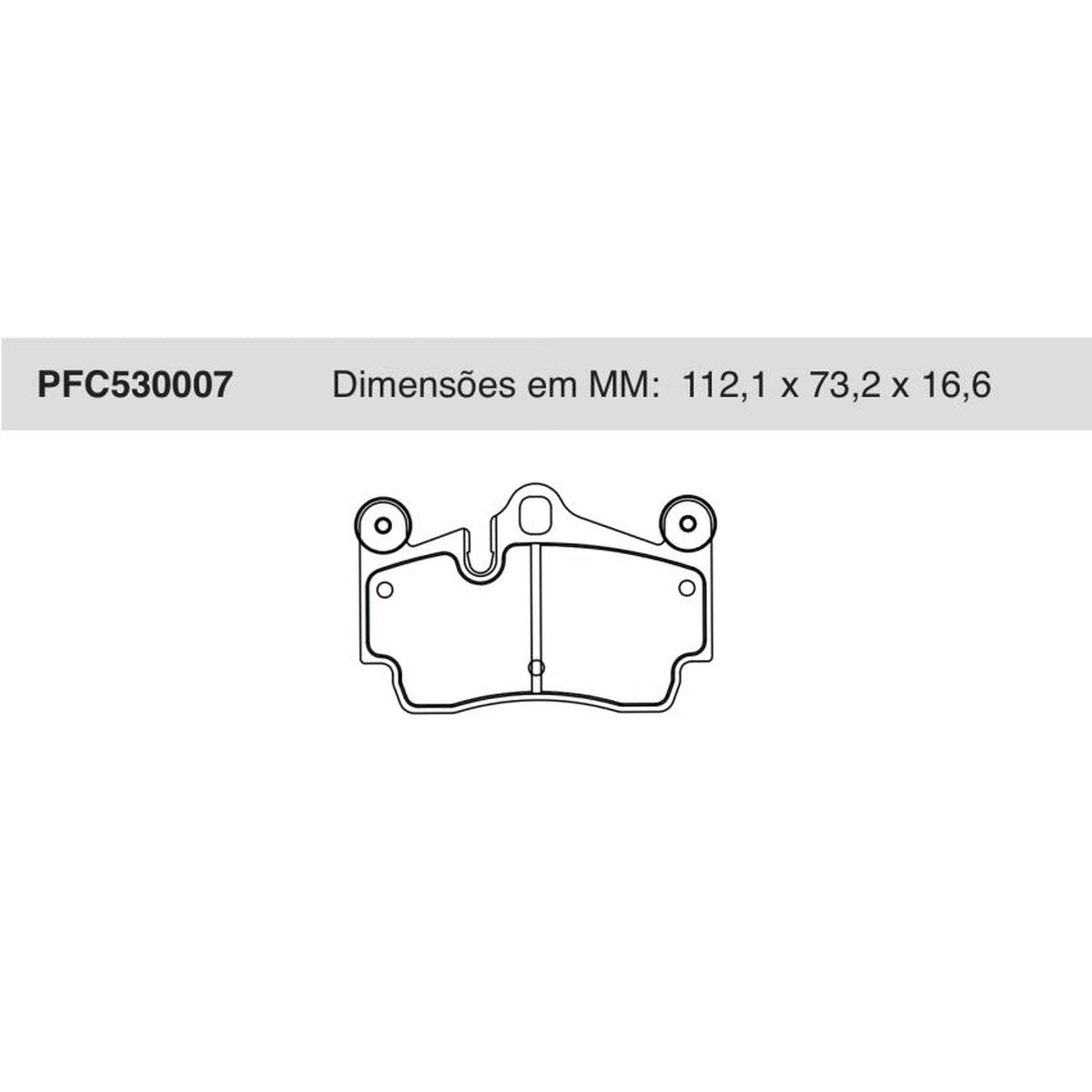 Jogo de Pastilha de Freio Traseira - Cofap - PFC530007 - (1)