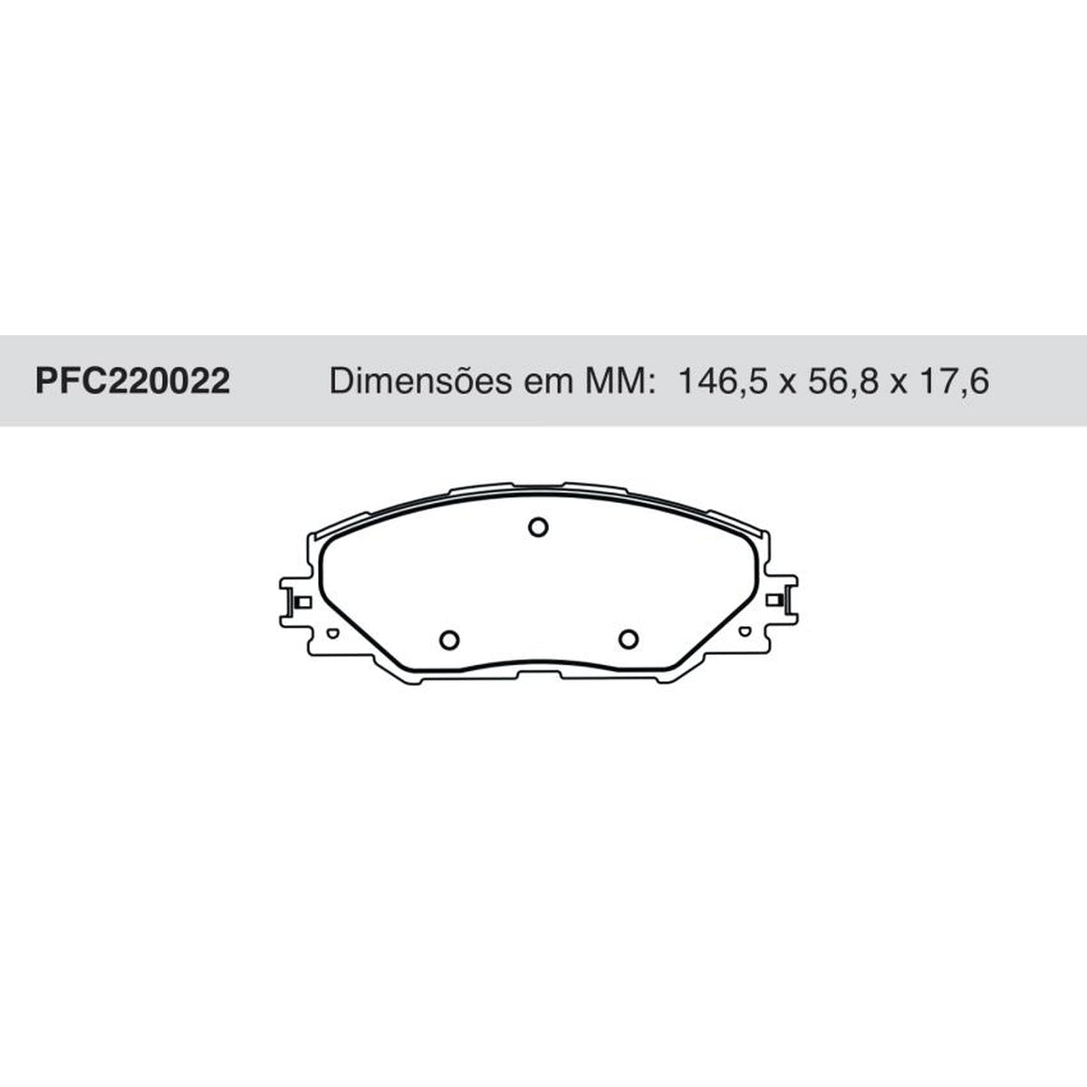 Jogo De Pastilha De Freio Dianteira - Cofap - PFC220022 - (1)