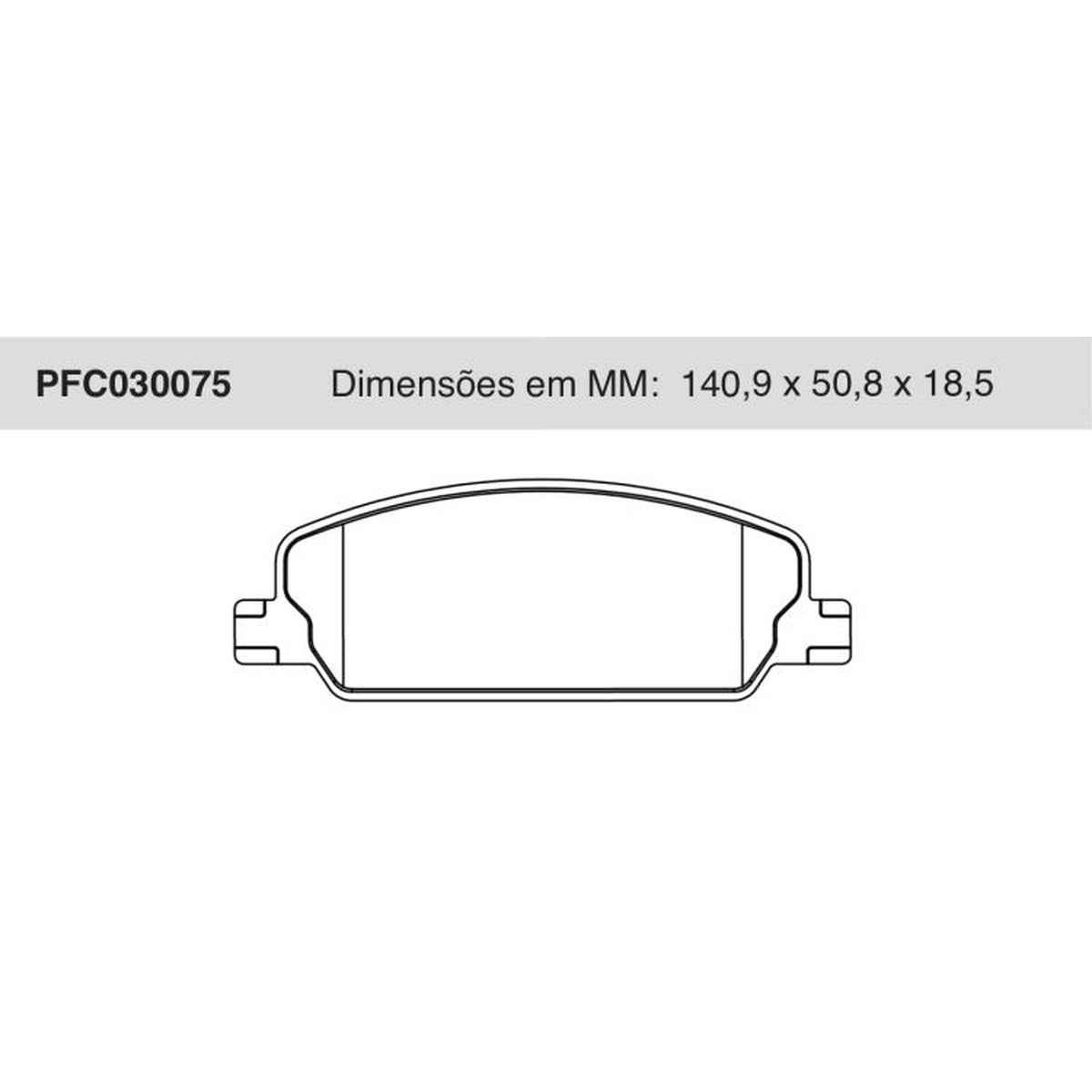 Jogo De Pastilha De Freio Dianteira - Cofap - PFC030075 - (1)