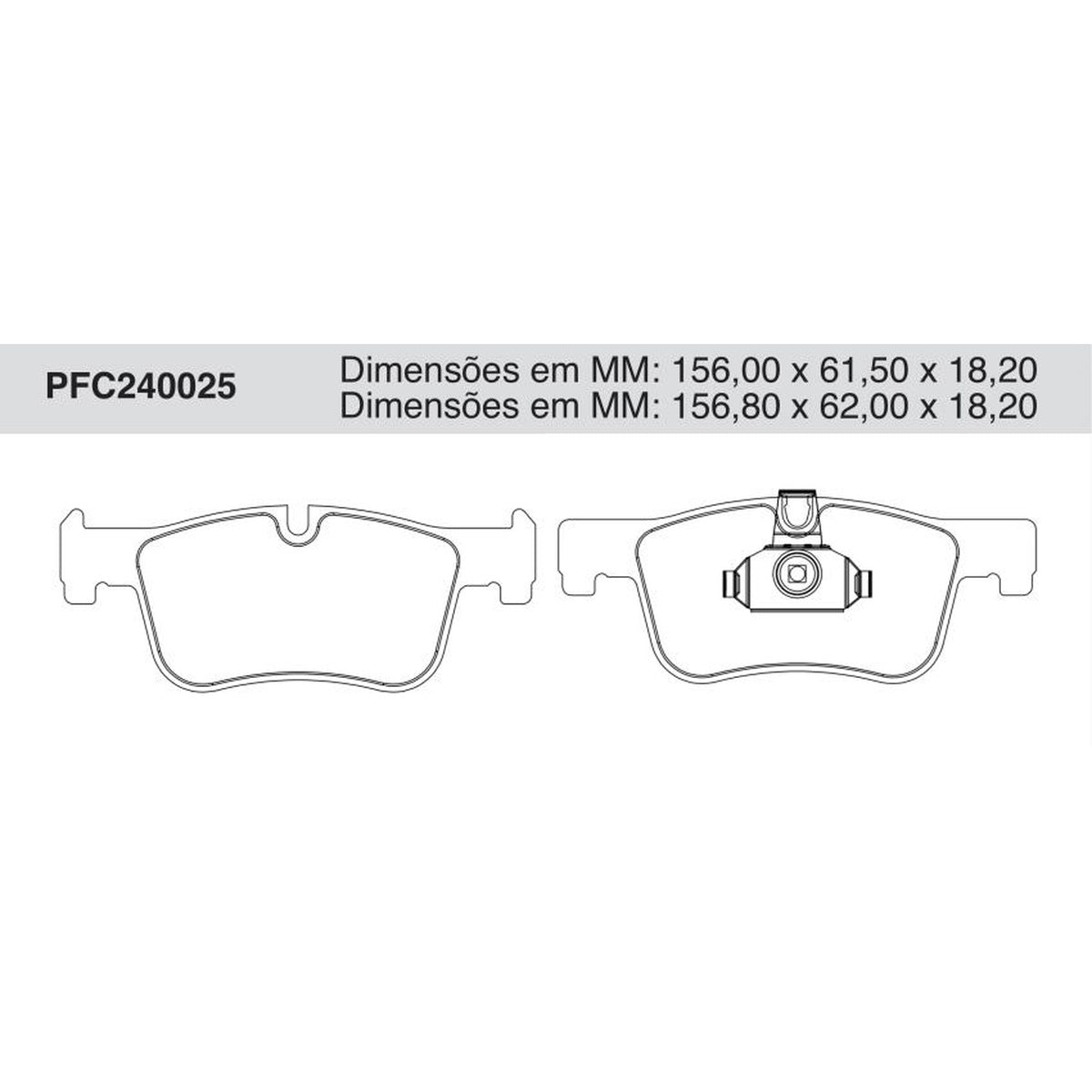 Jogo De Pastilha De Freio Dianteira - Cofap - PFC240025 - (1)
