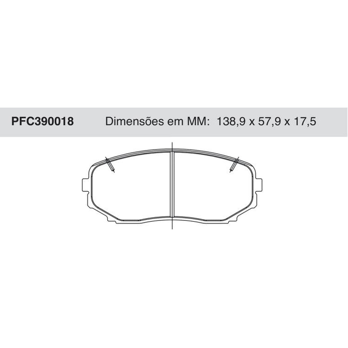 Jogo de Pastilhas de Freio Dianteiras - Cofap - PFC390018 - (1)