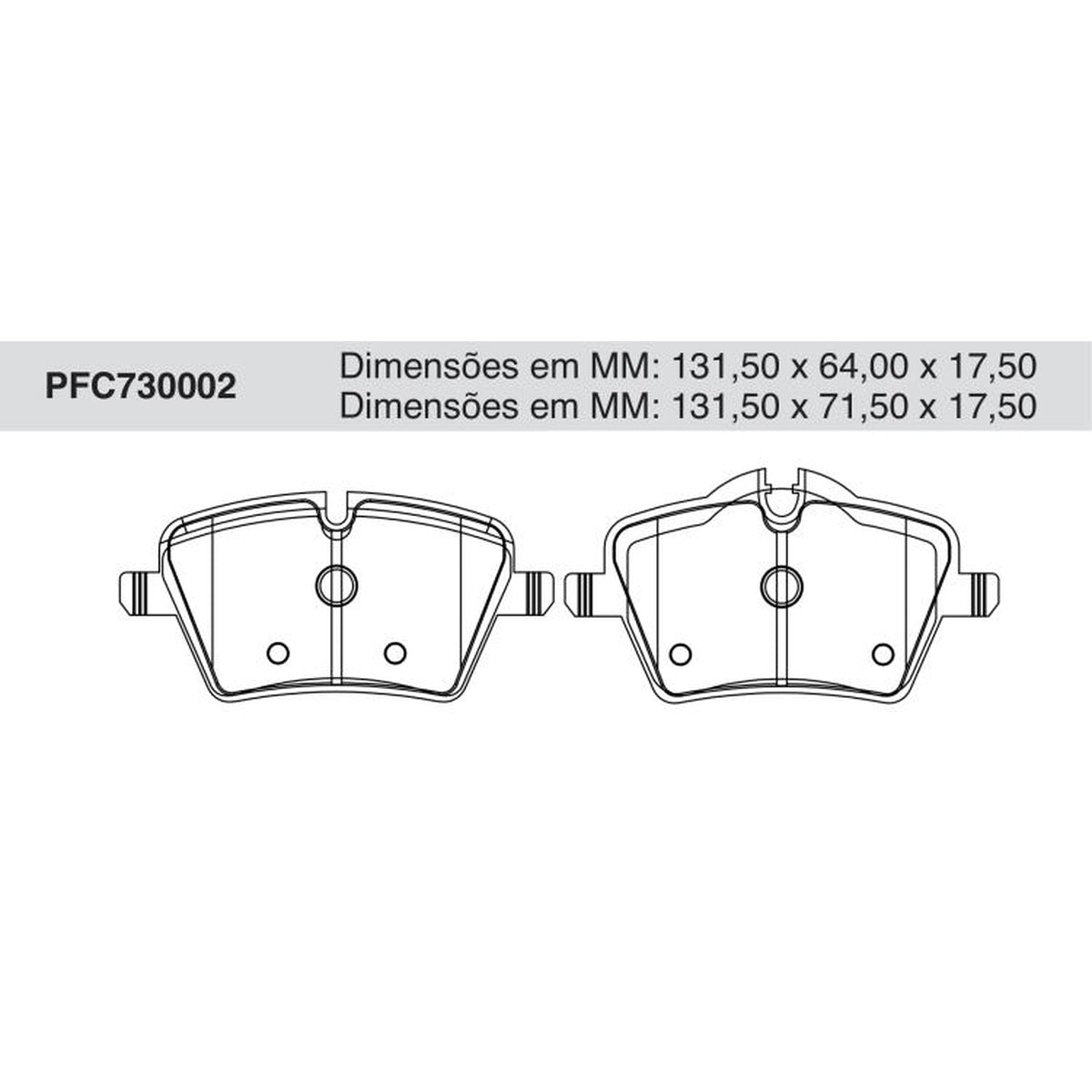 Jogo de Pastilha de Freio Dianteira - Cofap - PFC730002 - (1)