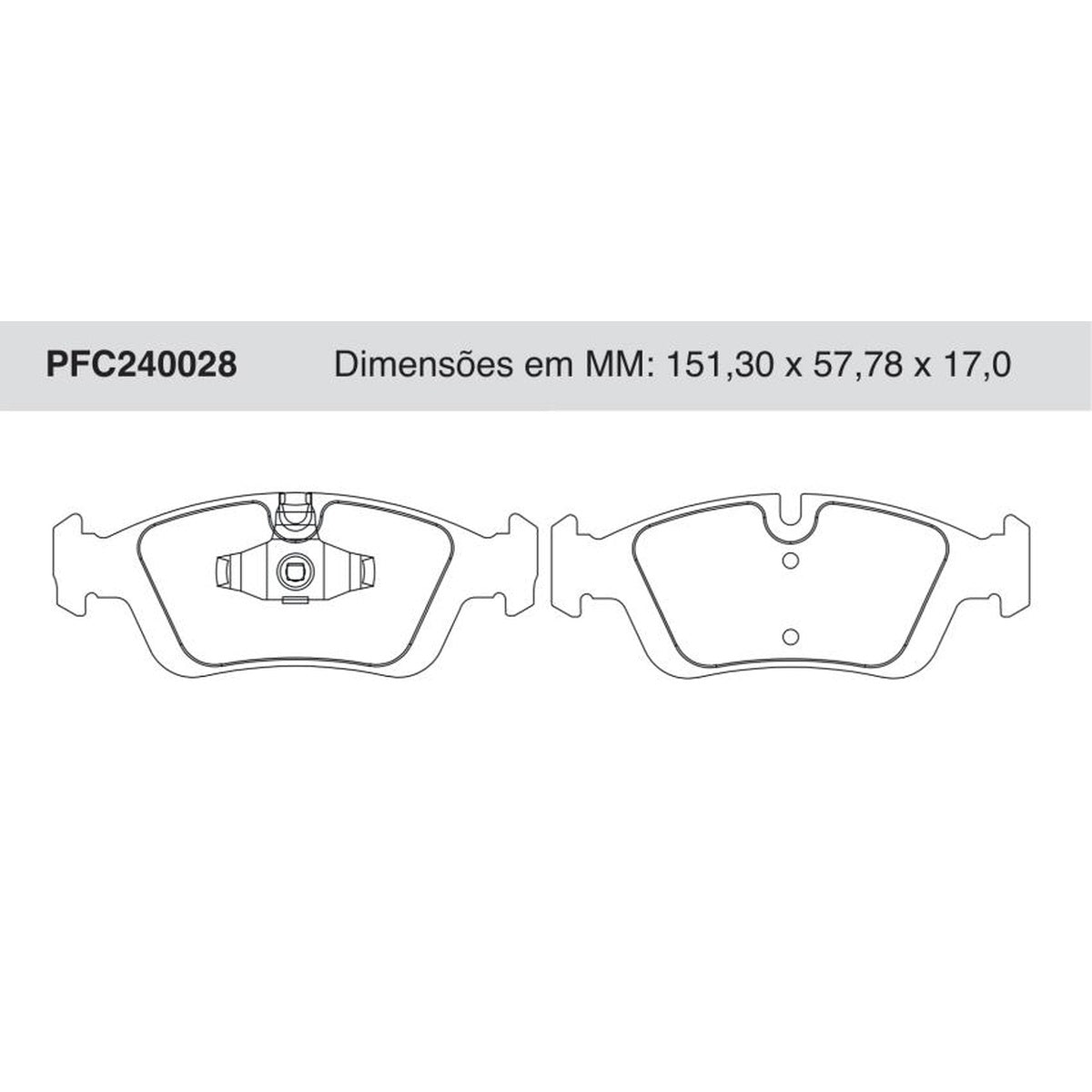 Jogo De Pastilha De Freio Dianteira - Cofap - PFC240028 - (1)