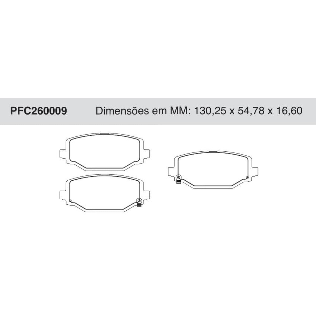 Jogo De Pastilha De Freio Traseira - Cofap - PFC260009 - (1)