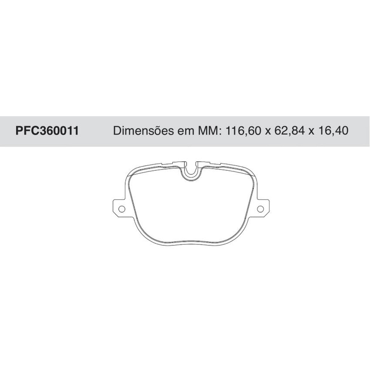 Jogo De Pastilha De Freio Traseira - Cofap - PFC360011 - (1)
