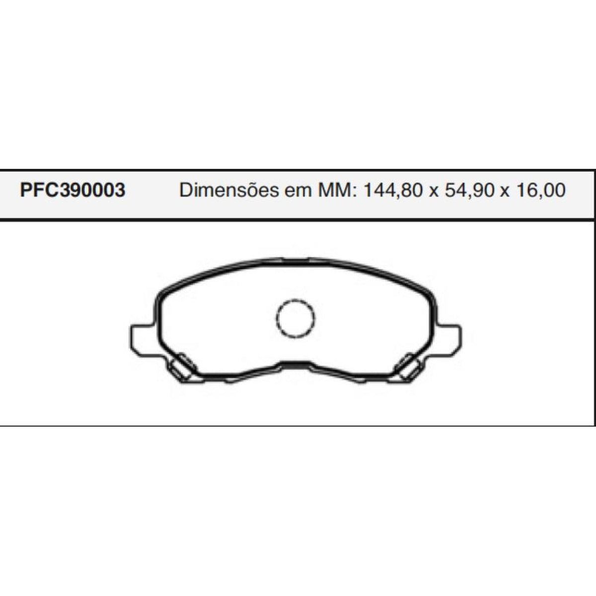 Jogo De Pastilha De Freio Dianteira Mitsubishi Airtrek - Cofap - PFC390003 - (1)