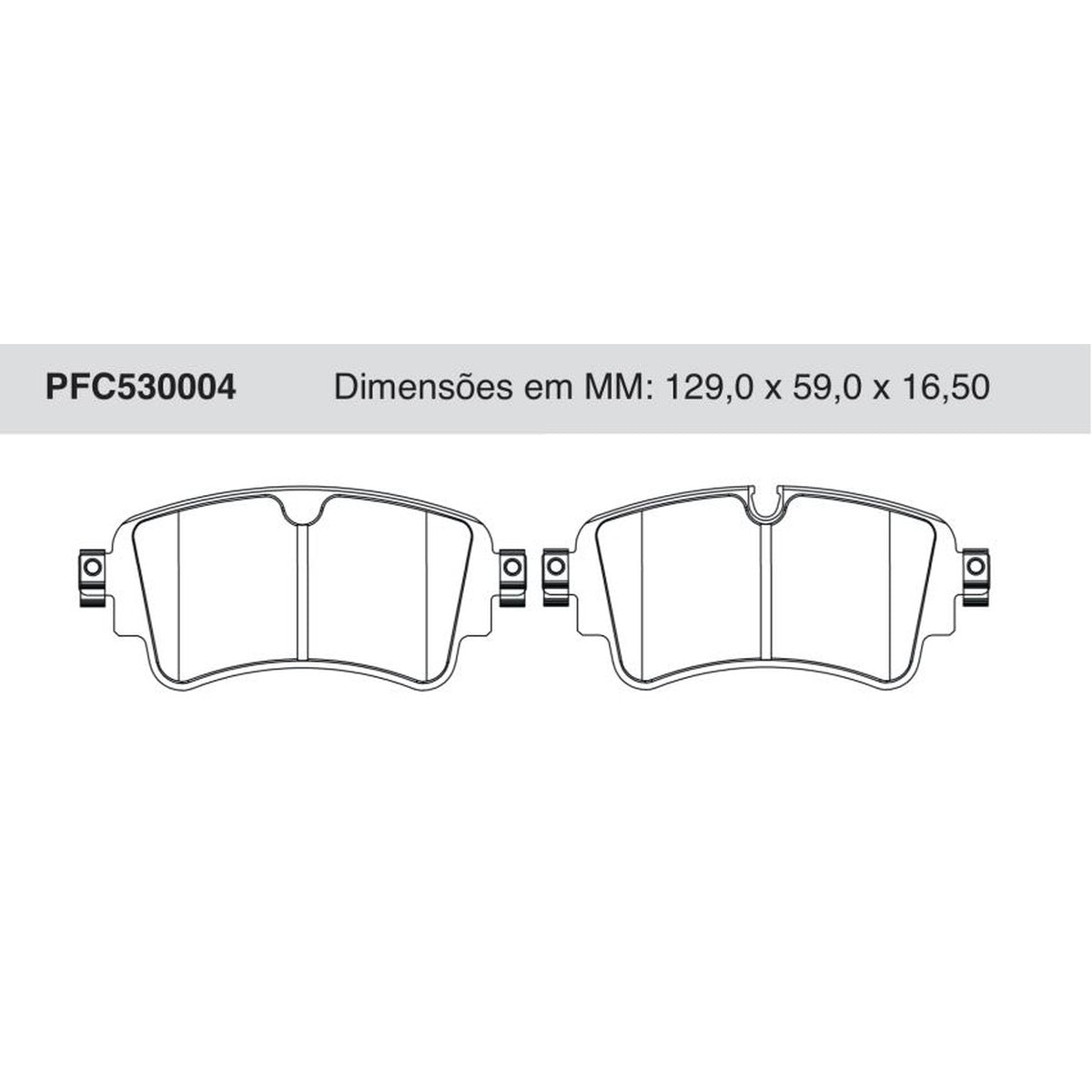 Jogo De Pastilha De Freio Traseira - Cofap - PFC530004 - (1)