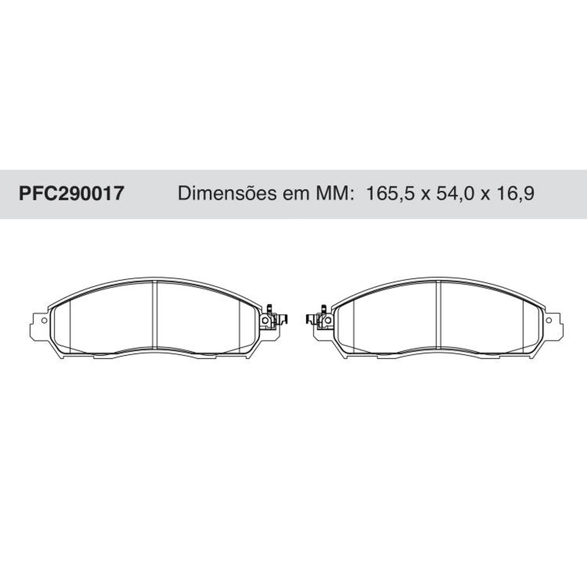 Jogo De Pastilha De Freio Dianteira Cerâmica - Cofap - PFC290017 - (1)