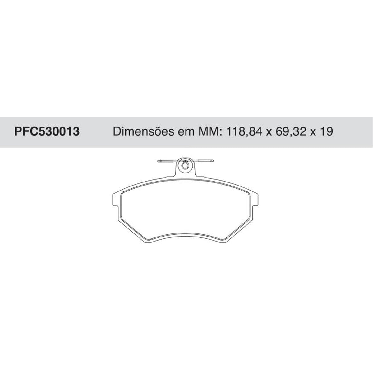 Jogo de Pastilhas de Freio Dianteiras - Cofap - PFC530013 - (1)