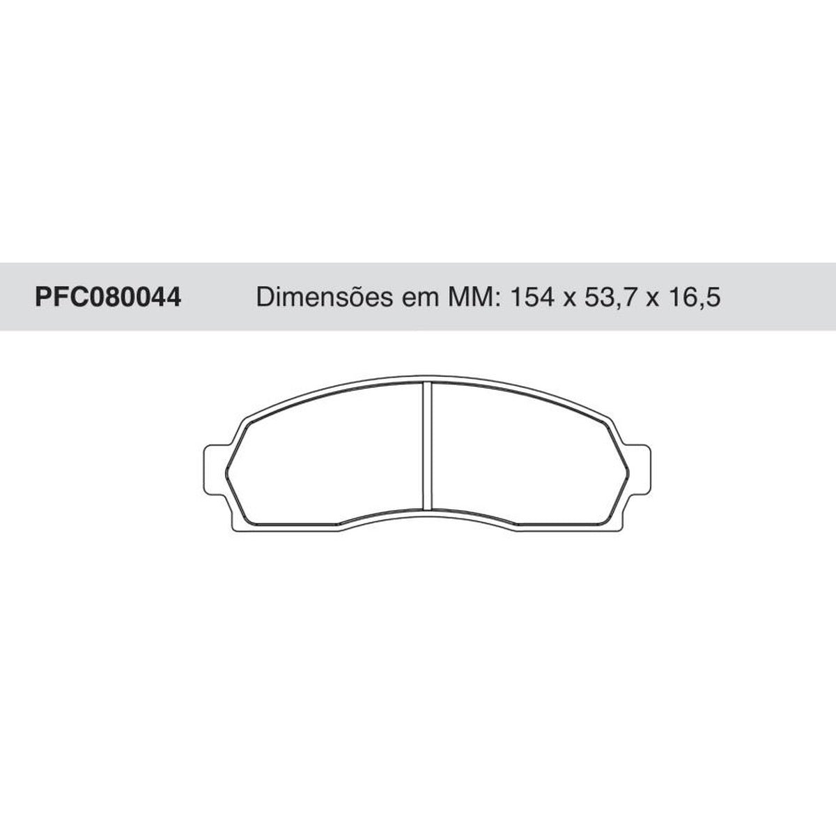 Jogo De Pastilha De Freio Dianteira - Cofap - PFC080044 - (1)