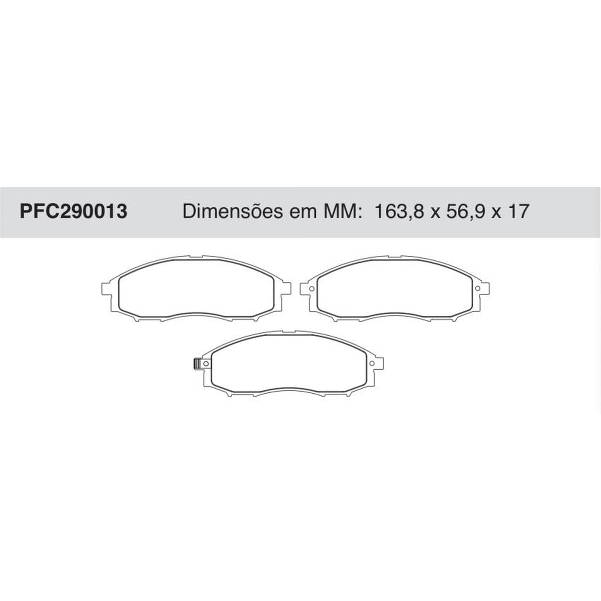 Jogo De Pastilha De Freio Dianteira - Cofap - PFC290013 - (1)