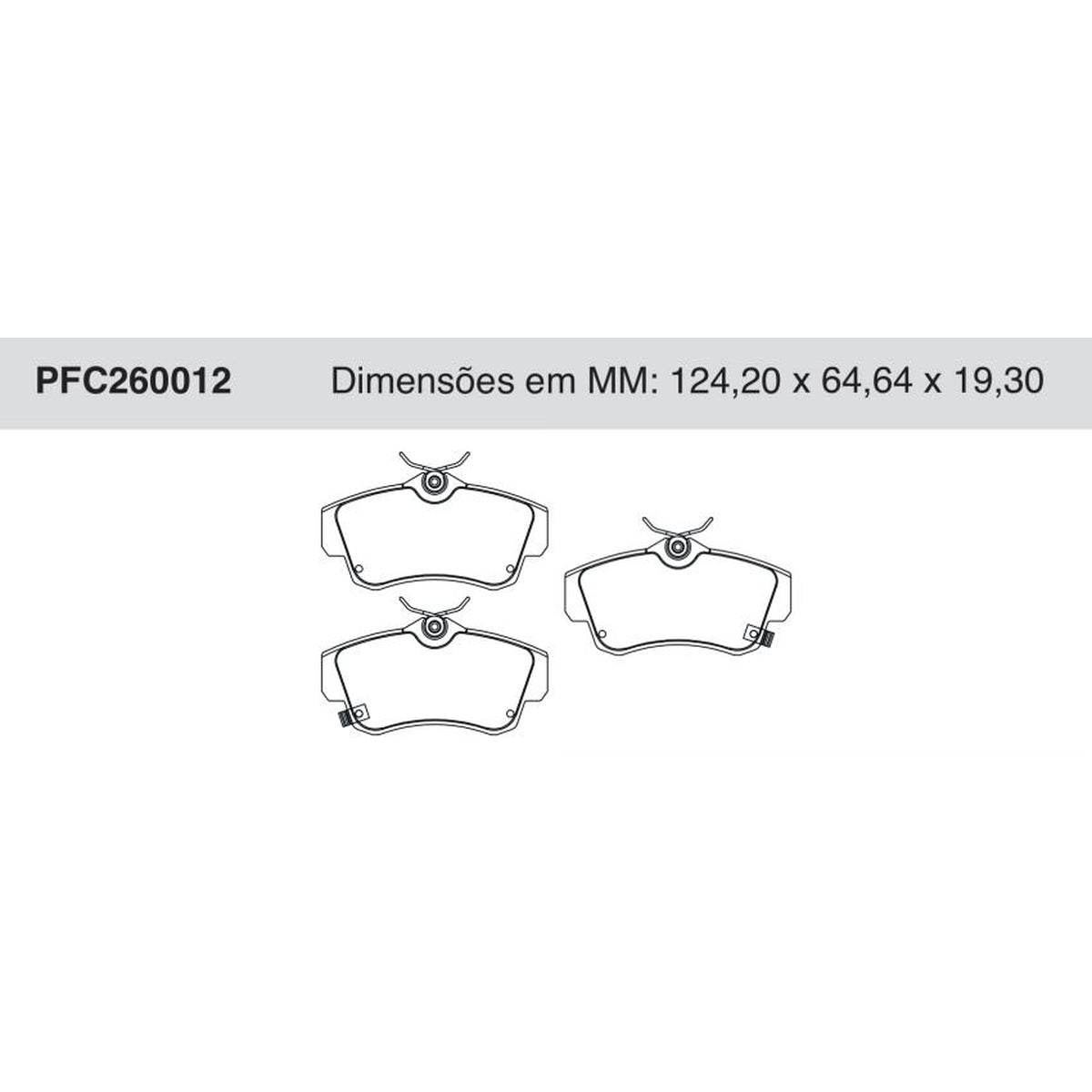 Jogo De Pastilha De Freio Dianteira Chrysler Pt Cruiser - Cofap - PFC260012 - (1)