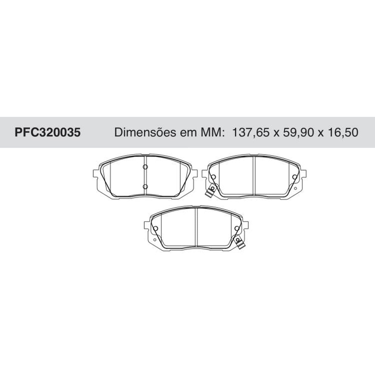 Jogo De Pastilha De Freio Dianteira Cerâmica - Cofap - PFC320035 - (1)