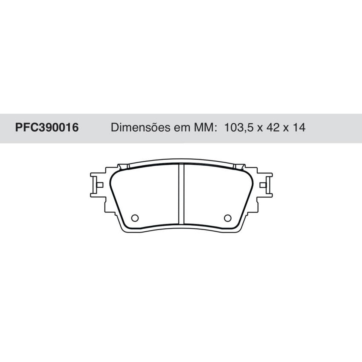 Jogo De Pastilha De Freio Traseira - Cofap - PFC390016 - (1)