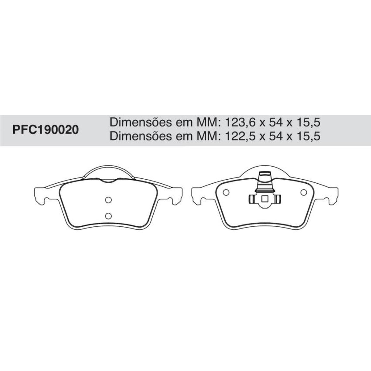 Jogo De Pastilha De Freio Traseira - Cofap - PFC190020 - (1)