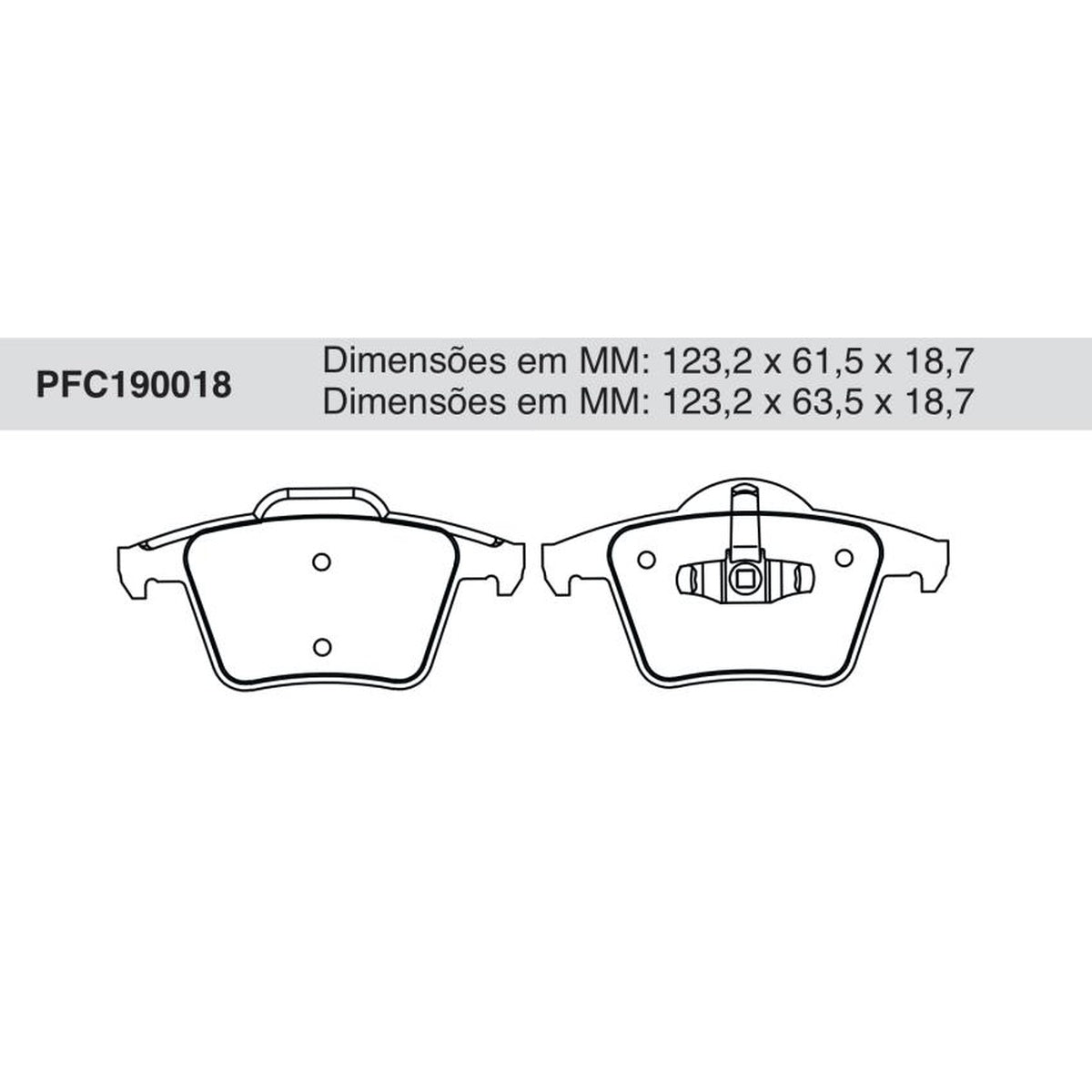 Jogo De Pastilha De Freio Traseira - Cofap - PFC190018 - (1)