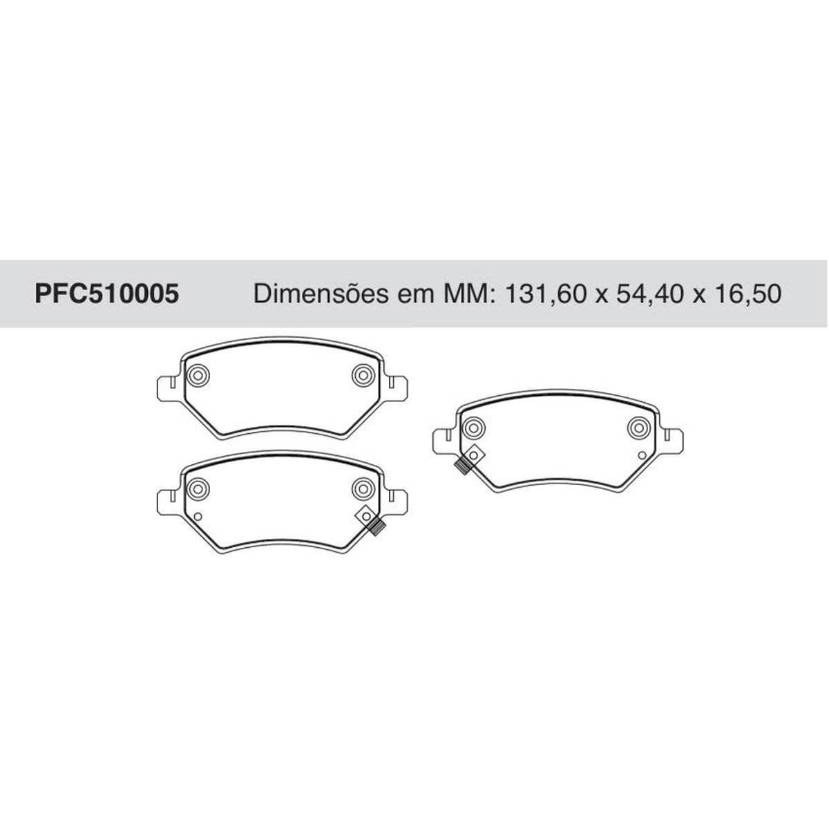 Jogo De Pastilha De Freio Dianteira - Cofap - PFC510005 - (1)