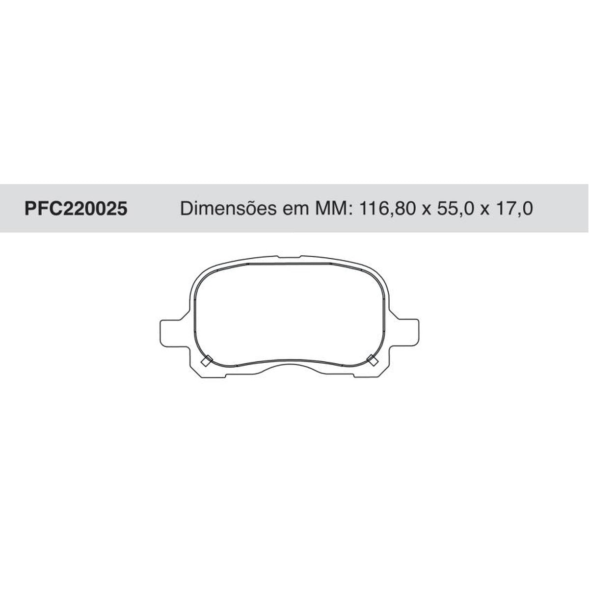 Jogo De Pastilha De Freio Dianteira Toyota Corolla - Cofap - PFC220025 - (1)