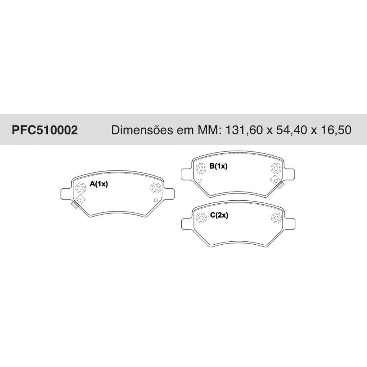 Jogo De Pastilha De Freio Dianteira - Cofap - PFC510002 - (1)