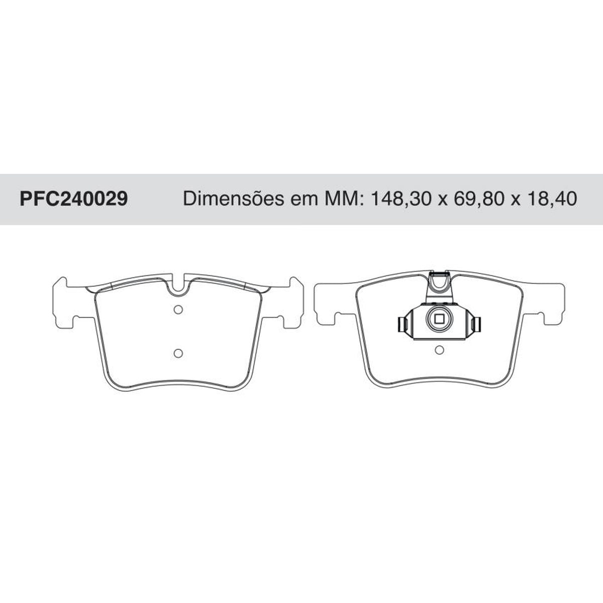 Jogo De Pastilha De Freio Dianteira - Cofap - PFC240029 - (1)