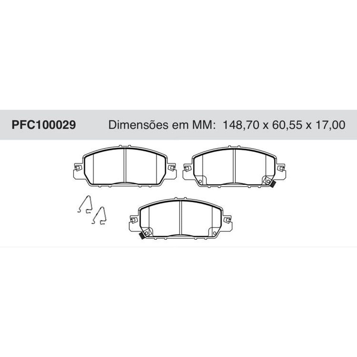 Jogo De Pastilha De Freio Dianteira Cerâmica Honda Civic - Cofap - PFC100029 - (1)