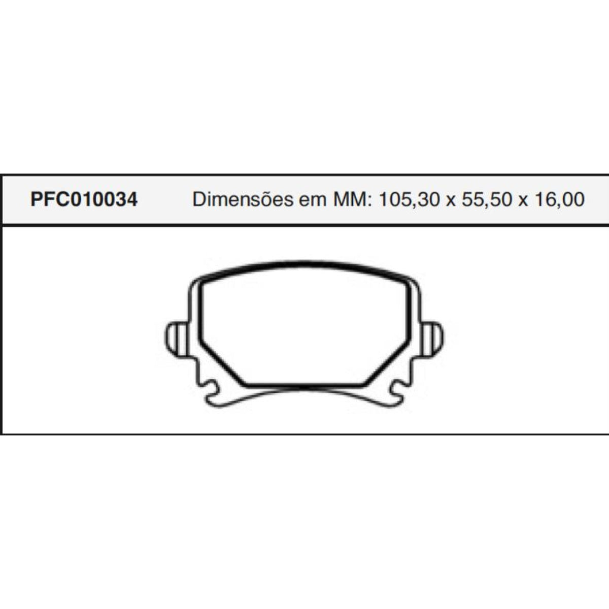 Jogo De Pastilha De Freio Traseira - Cofap - PFC010034 - (1)