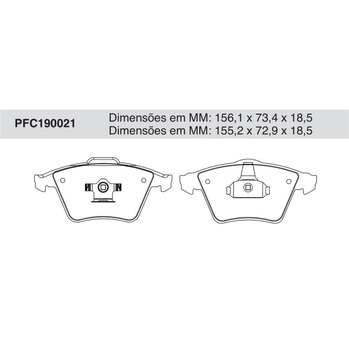 Jogo De Pastilha De Freio Dianteira - Cofap - PFC190021 - (1)