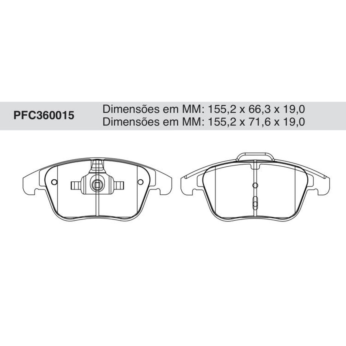 Jogo De Pastilha De Freio Dianteira Cerâmica - Cofap - PFC360015 - (1)