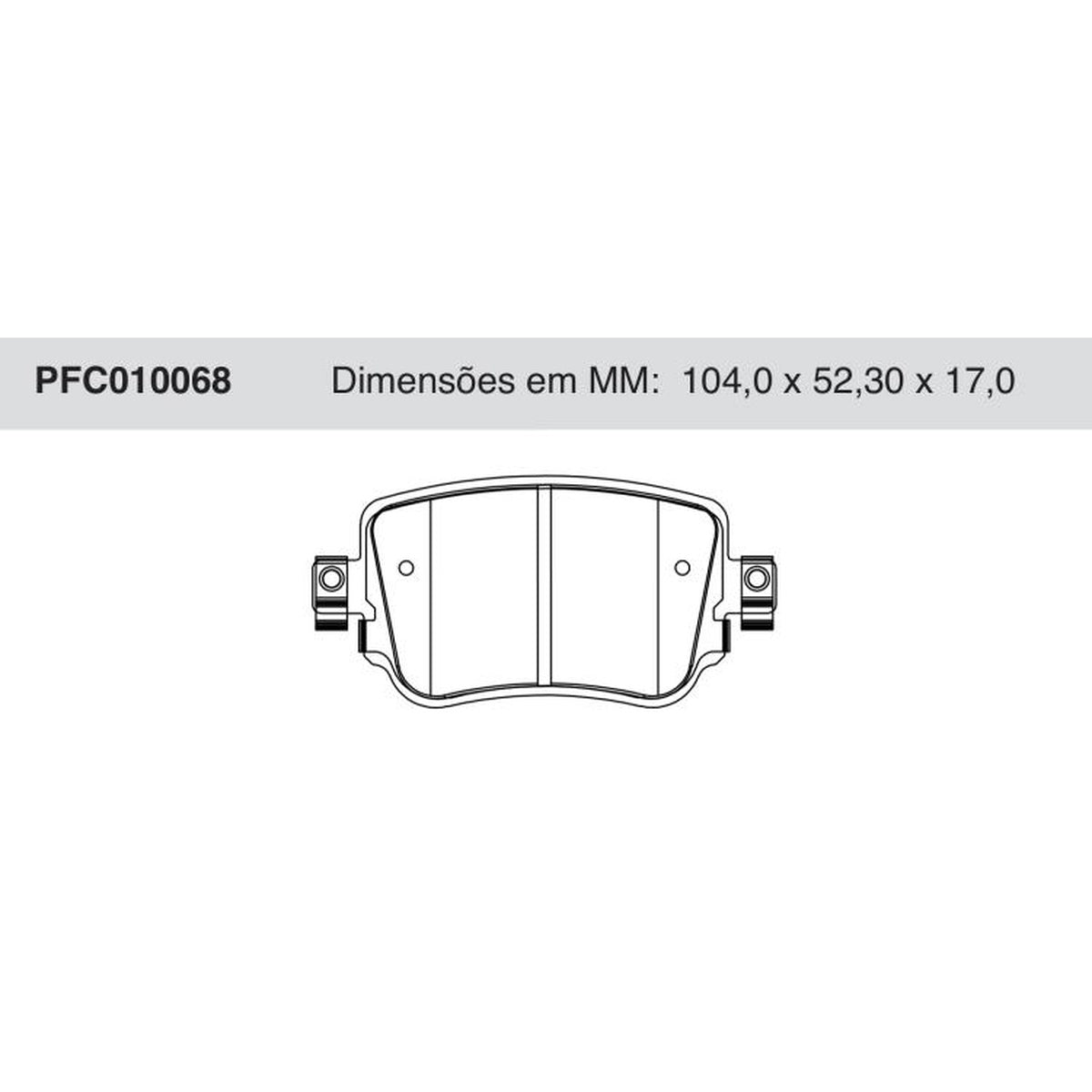 Jogo De Pastilha De Freio Cerâmica Traseira - Cofap - PFC010068 - (1)