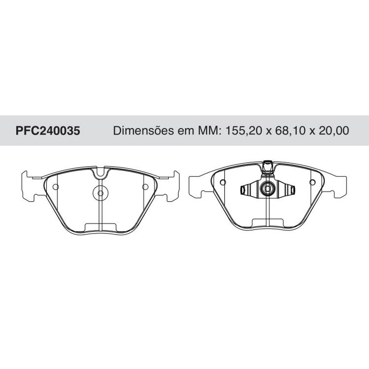 Jogo De Pastilha De Freio Dianteira Cerâmica - Cofap - PFC240035 - (1)