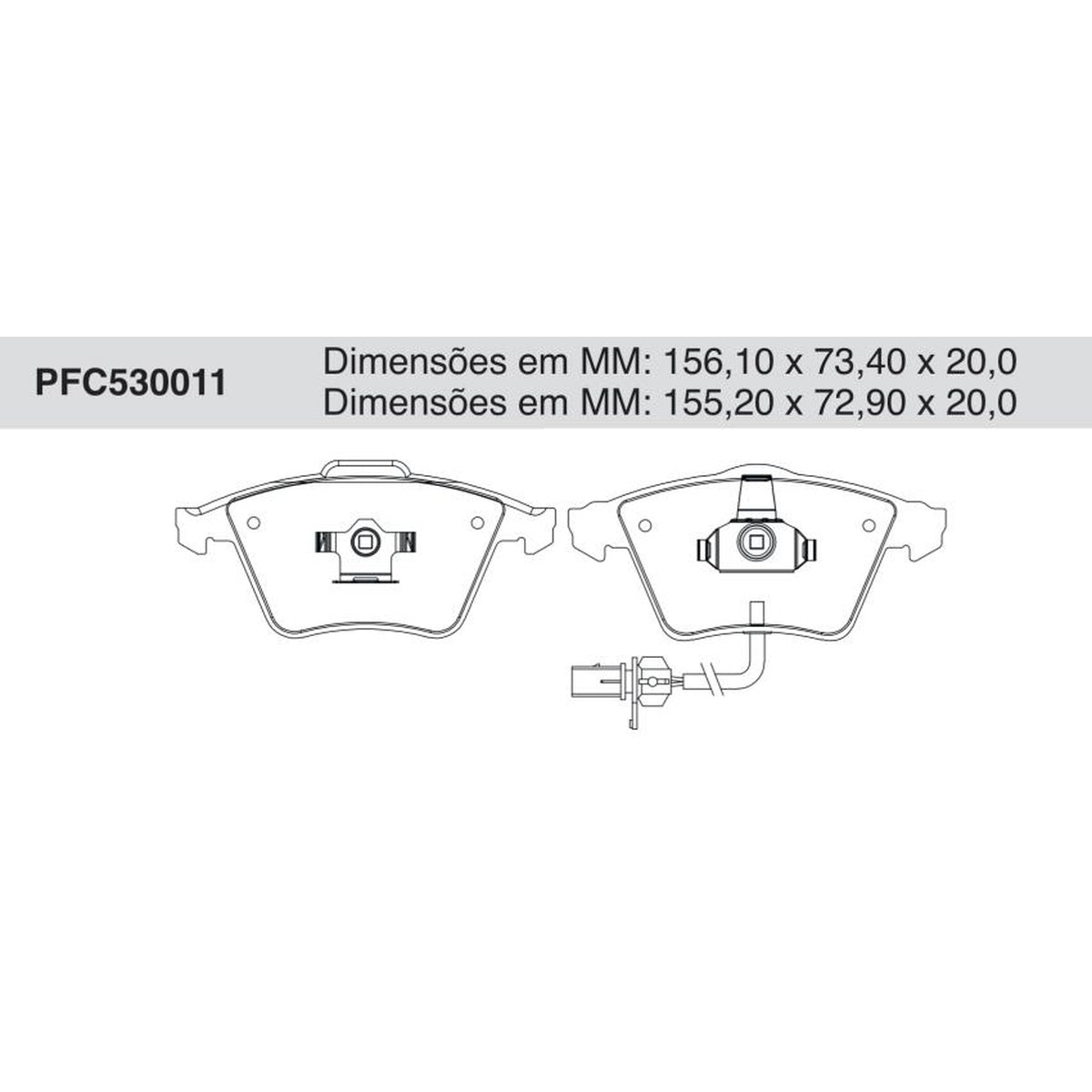 Jogo De Pastilha De Freio Dianteira - Cofap - PFC530011 - (1)